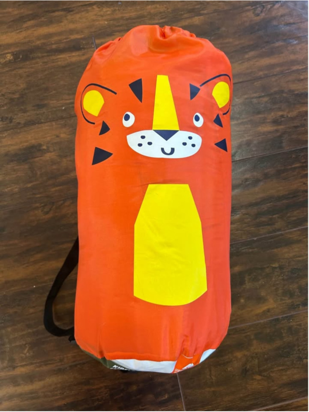 🔥4 for $45 Ozark Trail Kids Sleeping Bag Tiger Orange Yellow 63 in x 25.6 in